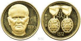 YUGOSLAVIA. GOLD Medal - Token (1972)
