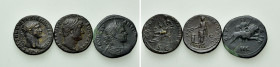 3 Roman Coins; All Tooled