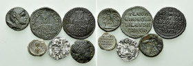 6 Greek, Byzantine and Indian Coins etc