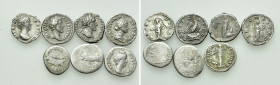 7 Roman Denarii; Marc Antony etc