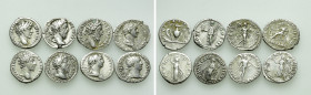 8 Denarii of Marcus Aurelius and Trajan