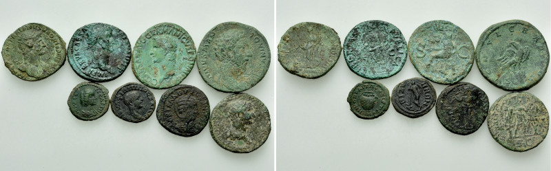 8 Roman Coins; Caligula, Hadrian etc. 

Obv: .
Rev: .

. 

Condition: See...