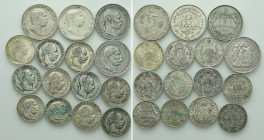 15 Silver Coins of Austria Hungary / Franz Joseph