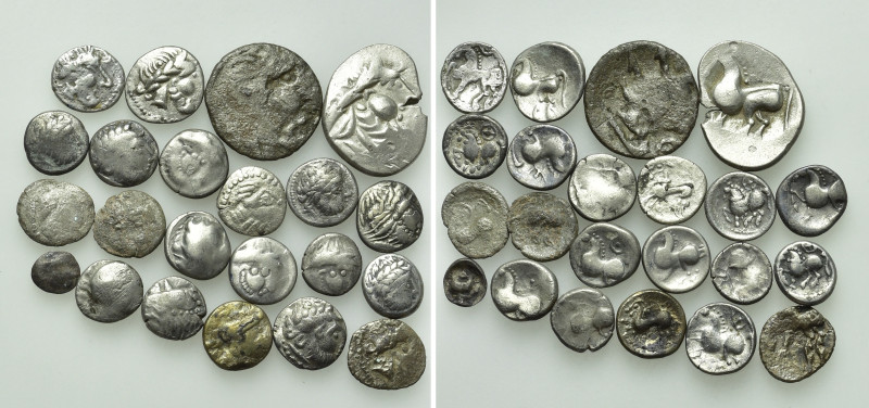 22 Celtic Coins; Tetradrachms and Drachms. 

Obv: .
Rev: .

. 

Condition...