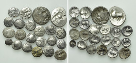 22 Celtic Coins; Tetradrachms and Drachms