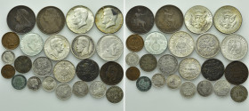 23 Modern Coins ; Italy / USA / Germany / Russia / Napoleon etc