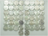 25 x 25 Schilling Silver Coins of Austria (10.40 gr. fine per piece)