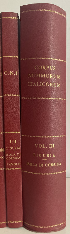 AA.VV. Corpus Nummorum Italicorum. Roma 1912. Vol. III – Cloth with gilt title o...