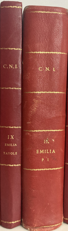 AA.VV. Corpus Nummorum Italicorum. Roma 1925. Vol. IX – Cloth with gilt title on...