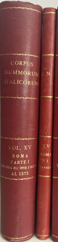 AA.VV. Corpus Nummorum Italicorum. Roma 1934 Vol. XV - Cloth with gilt title on ...