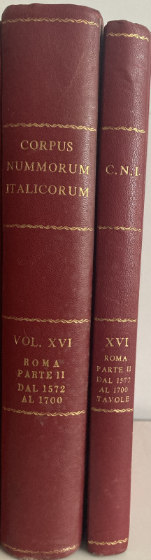 AA.VV. Corpus Nummorum Italicorum. Roma 1936 Vol. XVI - Cloth with gilt title on...