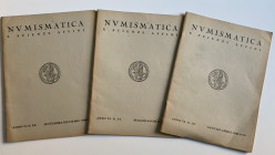 AA.VV. Numismatica Rivista bimestrale di Numismatica, Medaglistica, Glittica, Sfaragistica. P. & P. Santamaria, Roma, Anno VI 1940. Annata completa. B...