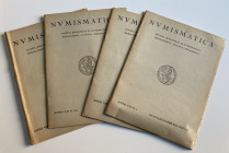 AA.VV. Numismatica Rivista bimestrale di Numismatica, Medaglistica, Glittica, Sfaragistica. P. & P. Santamaria, Roma, Anno VII, 1941. Annata completa....