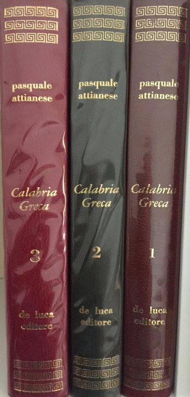 Attianese P. Calabria Greca Greek Coins of Calabria. 3 Volumi. De Luca editore 1...