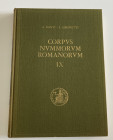 Banti A. Simonetti L. Corpvs Nvmmorvm Romanorvm vol. IX. Tiberio. Firenze 1976. Cloth with gilt title on spine pp.319, ill. in b/w. Good condition.