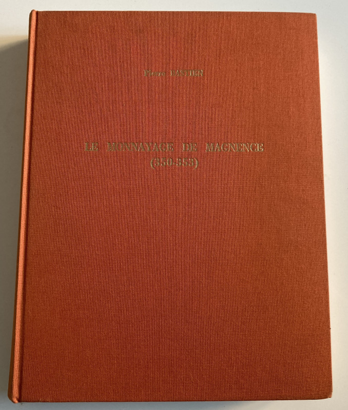 Bastien P. Le Monnayage de Magnence (350-353). Belgique 1983. Cloth with gilt ti...