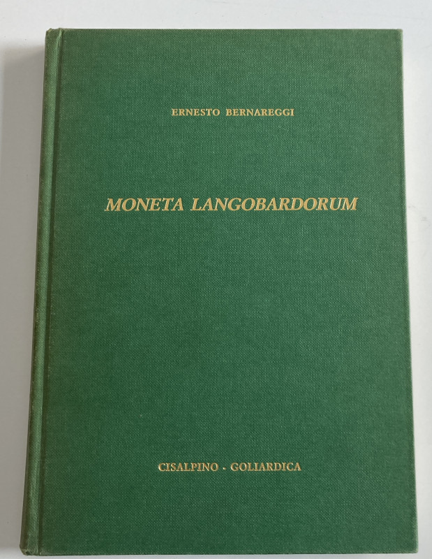 Bernareggi E. Moneta Langobardorum. Milano 1983. Cloth with gilt title on spine ...