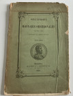 Cuypers P. Notice Historique sur les Monnaies Obsidionales frappees a Breda. Bruxelles 1850. Softcover, pp. 54 1 b/w plate. Detached cover. Partially ...