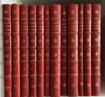 Magnaguti A. Ex Nummis Historia - Complete Set Voll. 12 - Vol. I Monete Greche. P.&P. Santamaria 1949. Half leather, (Original cover preserved),with g...