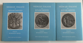 Pollard Graham J. 3 Voll. Medaglie Italiane del Rinascimento nel Museo Nazionale del Bargello. Cloth, with gilt title on spine, dust jacket. Firenze 1...