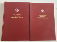 Restelli F. Sammut J.C. The Coinage of the Knights in Malta. Malta 1977. 2 Voll. text and plates. Hardcover with gilt title on spine and cover. I Vol)...