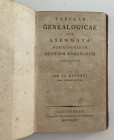 Ruperti G. A. Tabulae Genealogicae sive Stemmata Nobilissimarum Gentium Romanorum. Goettingae 1794.Half leather with gilt title on spine, pp. 88. Good...