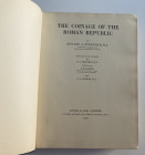 Sydenham E.A. The Coinage of the Roman Republic. London Spink & Son 1952. Cloth with gilt title on spine. pp. Lxix- 343, 30 b/w plates. Good condition...
