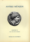 BANK LEU AG. – Auktion, 42 - Zurich, 12 – Mai, 1987. Antike munzen; Kelten – Griechen – Literatur. Pp. 85, lots 499, plates. 29 + 1enlargements. rel. ...