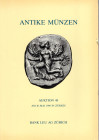 BANK LEU AG. – Aktion 48. Zurich, 10 – Mai, 1989. Antike munzen Griechen, Romer e literatur. pp. 102, lots 689, plates 27 + 12 enlargements. ril and w...
