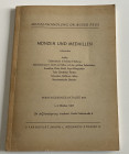 Busso. Katalog 264. Munzen und Medaillen. Frankfurt 01-03 1963. Softcover, pp. 95, lots 3074, 35 b/w plates. With prices realized list. Good condition...