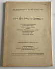 Busso. Katalog 265. Munzen und Medaillen. Frankfurt 10-11-12 Mai 1965. Softcover, pp. 78, lots 2205, 36 b/w plates. Good condition.