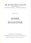 BUSSO PEUS NACHF. – Frankfurt am Main, 25 – Novembre, 1969. Katalog 271, Romer Byzantiner. pp. 54, nos. 553, pl. 28. Rel. and. good condition, rare....