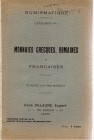 DELAUNE R. - Catalogue N 1. Paris, s.d. Monnaies grecques, romaines et francaise. Pp. 66, lots 1069, plates 8. Paperback ed. worn, inside in good cond...