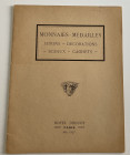 Florange J. Ciani L. Monnaies françaises et étrangères – Jetons – Médailles et décorations – Objets divers. Paris 05 Mai 1927. Softcover, pp. 16, lots...