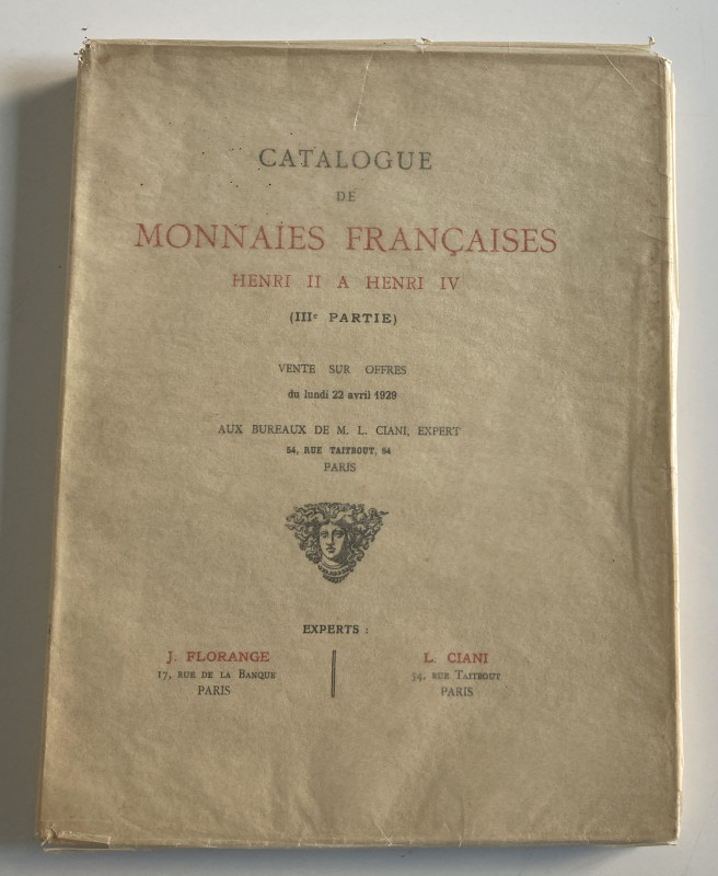 Florange J. Ciani L. Catalogue de Monnaies Francaises Henri II a Henri IV (III P...