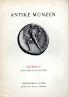 HESS A. – LEU BANK. Auktion 24. Luzern, 16 – April, 1964. Antike munzen; Kelten, Griechen, Romer, Byzantiner. Pp. 64, lots. 475, plates 18, + 1. Ril. ...