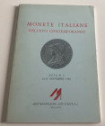 Montenapoleone Asta No. 3 Monete Italiane dell' Evo Contemporaneo. Milano 24-25 Novembre1982. Softcover, pp. 54 lots 735, b/w plates. With list of est...
