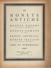 RATTO M. – Milano, 1949. List III. at fixed prices. Gold and silver Greek coins. Gold Roman coins. Imperial bronzes. Italian gold and silver coins, nu...