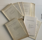 Ratto M. Fixed price list. Monete per collezione. Lot of 12. 1964. 1965. No. 1 1967. No. 3 1967. No. 2 1968. No. 3 1968. No 1 1972. No. 2 1972. No. 3 ...