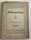 Rosemberg H.S. Auctions – Catalog. Sammlung Professor Dr. A. Duning in Quedlinburg. Munzen des Mittelalters und der Neueren Zeit. Hannover 12 December...
