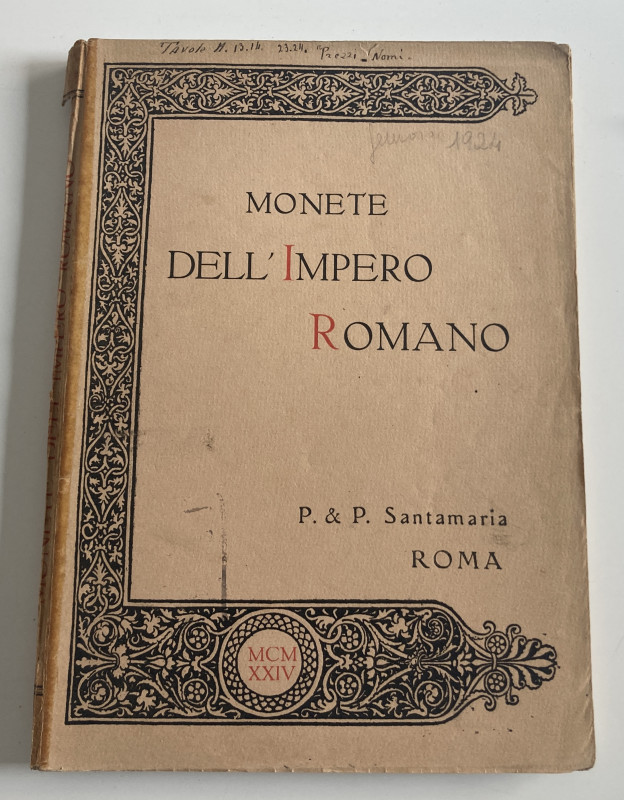 Santamaria P.&P. Collezione del Sig. Marchese B. L. e di Altro Distinto Collezio...