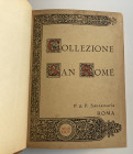 Santamaria P.&P. Collezione San Romè di Monete di Zecche Italiane-. Roma 30 Giugno 1924. Half Cloth with gilt title on spine, pp. 255, lots 2618.Pen n...