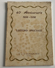Santamaria P.&P. Listino Speciale per il 60 Anniversario 1898-1958. Softcover pp. 76, lots, 2155, b/w plates. Good condition.