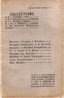 SCHULMAN J. - Amsterdam, 19\22 - December, 1910. Collections E. Couturier a Tunisi - A. Santesson - C. A. Neyboer - Rev. Dr. Foster… Monnaies grecques...