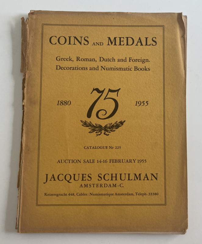 Schulman J. Coins and Medals. Greek, Roman, Dutch and Foreign. Decorations and N...