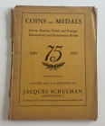 Schulman J. Coins and Medals. Greek, Roman, Dutch and Foreign. Decorations and Numismatic Books. Amsterdam 14-16 February 1955. Softcover, pp. 100. lo...