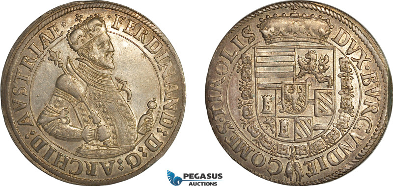 Austria, Archduke Ferdinand, Taler ND (1564-95) Hall Mint, Silver (28.53 g) Dav-...