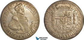 Austria, Archduke Ferdinand, Taler ND (1564-95) Hall Mint, Silver (28.53 g) Dav-8095., Gun metal toning, remaining luster, EF+