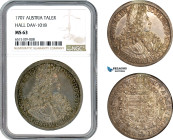 Austria, Joseph I, Taler 1707, Hall Mint, Silver, Dav-1018, Old cabinet toning! NGC MS63