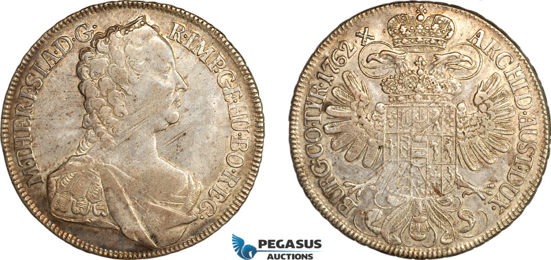 Austria, Maria Theresia, Taler 1762, Vienna Mint, Silver (27.06 g) Dav-1112, Old...